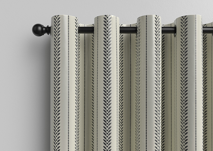 Laurel Stripe, Warm Grey - Made to Measure Curtains - Image 12